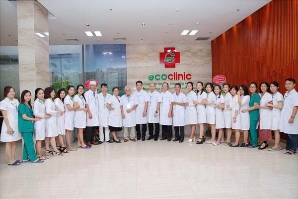 Đội ngũ y bác sĩ nhân viên lành nghề tận tâm của phòng khám Ecoclinic.