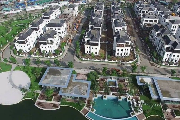 Toàn cảnh biệt thự Vinhomes Central Park.