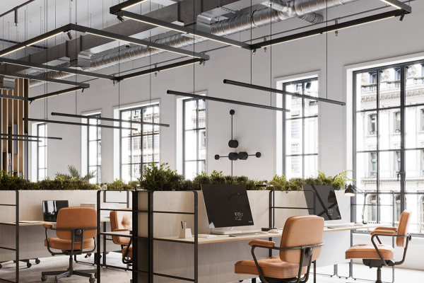 Các mẫu thiết kế nội thất văn phòng hiện đại tràn ngập không gian xanh